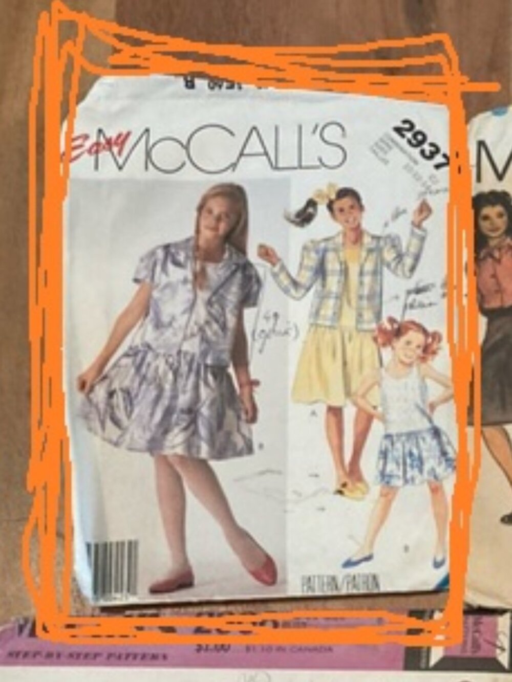 One McCall's pattern #2937 has been cut but in good order.